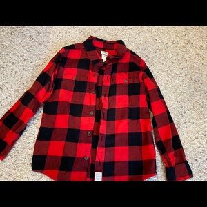 Buffalo plaid button down shirt